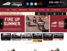 Tablet Screenshot of indianmotorcyclesturgis.com